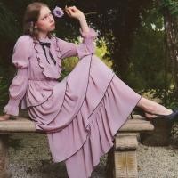ราคา FLAT2112 FF0610 BELLO ROSIE MAXI DRESS เดรสยาว ชุดออกงาน เดรสแต่งระบายชั้นๆ (24458100651)