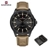 ราคา NAVIFORCE นาฬิกาควอตซ์ง่ายผู้ชายของแท้สายหนังระบายอากาศได้NF9248L นาฬิกาลำลองแฟชั่นของผู้ชาย30เมตรปฏิทินเรืองแสงกันน้ำ (23510555011)