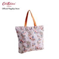 ราคา Cath Kidston กระเป๋าสำหรับผู้หญิง Large Foldaway Tote ลาย Paddington Oranges สี Ecru (24391488387)