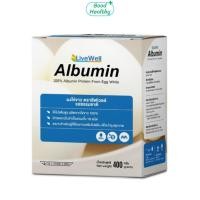 ราคา Livewell Albumin ลีฟฟ์เวลล์ อัลบูมิน ผงไข่ขาว ไข่ขาว 100 รสดั้งเดิม รสธรรมชาติ ขนาด 400 กรัม (24833100027)