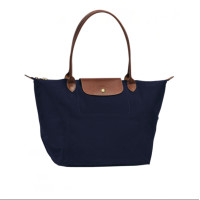 ราคา Original Longchamp le pliage club women handbag large Waterproof Dumpling Bag fashion L size 70th anniversary embroidery folding nylon long handle handbags (21156880759)
