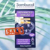 ราคา 70 Sale EXP07 2025 อัลเดอร์เบอร์รี แบบน้ำ Black Elderberry Syrup Advanced Immune Vitamin C Zinc Natural Berry 120 mL Sambucol เอลเดอร์เบอร์รี่ (24478538066)