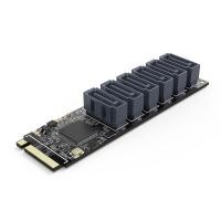 ราคา ORICO PCIe Gen3 M 2 M 6พอร์ต SATA 3 0 Adapter การ์ด NVMe SATA Converter Card NVME PCIe 3 0 SATA 16G การ์ด (16542733595)