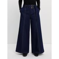 ราคา Pomelo กางเกงยีนส์แต่งข็มขัดคู่ Double Belted Jeans (24841406812)