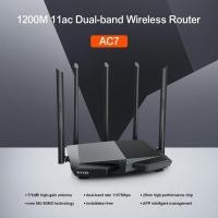 ราคา Tenda AC7 Router AC1200 Smart ไวเลส เราเตอร์ Dual Band WiFi Router 1200Mbps (15560437420)
