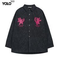 ราคา YOLO เสื้อคอปกแฟชั่น OVERSIZE เสื้อคอปกเวอร์ไซส์ แนวสตรีท 24003 (22922400945)
