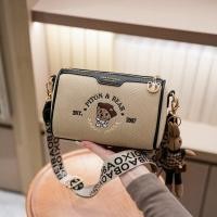 ราคา กระเป๋าสะพายข้างผ้าแคนวาสปักลายหมี สไตล์ลำลอง ฤดูใบไม้ผลิ 2025 กระเป๋าอเนกประสงค์ขนาดเล็ก สีบล็อก กระเป๋าหมอน กระเป๋าสะพายข้างแบบลำลอง (24033112964)