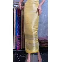 ราคา ผ้าตัดชุด ผ้าไทย ผ้าไหมล้านนา ผ้าถุง ผ้าซิ่น ซิ่นล้านนา ผ้าไทยตัดชุด ผ้าทอพรีเมี่ยม ชุดรับไหว้ ชุดของขวัญ ของฝาก สีเหลือง (18270754022)