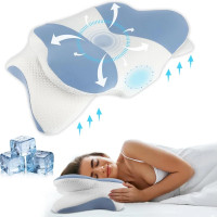 ราคา Ergonomic Ergonomic Pain Relief Pillow Memory Foam Cervical Pillow Neck And Shoulder Support For Side Back Stomach Sleepers (24833109408)