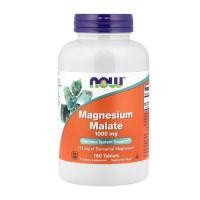 ราคา แมกนีเซียม มาเลท NOW Foods Magnesium Malate 1000 mg x 180 เม็ด Tablets (25022223668)