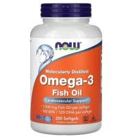 ราคา Omega 3 Fish Oil 1000 mg 180 EPA 120 DHA 200 Softgels NOW Foods น้ำมันปลา โอเมก้า3 สมอง ความจำ omega3 (24514141353)
