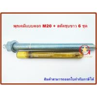 ราคา พุกเคมี พุ๊กเคมี chemical anchor แบบตอก M20 พร้อม สตัดพุกเคมี M20x260 mm จำนวน 6 ชุด Chemical anchor with stud (14579600013)