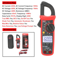 ราคา UNI T UT202A 400 600A digital Clamp meter แคล้มป์มิเตอร์AC DC Voltage Current MeterClamp Multimeter แคลมป์มิเตอร์ (2459774720)