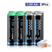 ราคา CITYORK aa aaa ถ่านชาร์จ USB 8 พอร์ต 1 5V AA AAA เครื่องชาร์จแบตเตอรี่ลิเธียมไอออน (22774193655)