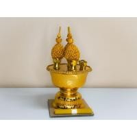 ราคา พานเครื่องทองน้อย เบอร์ 16 ความสูง16 cm วิธีการใช้งาน เหมาะสำหรับตั้งโต๊ะหมู่บูชา (3743258123)