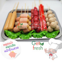 ราคา Get Fresh ถาดโชว์ลูกชิ้นปลอมหน้าร้าน โมเดลอาหารปลอมอาหารปลอมลูกชิ้นปลอมไส้กรอกปลอม ปูอัดปลอม 25x30cm ขนาดตู้โชว์หน้าร้านมาตรฐาน สวยสมจริงของพูนดูเยอะ (15002512637)