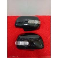 ราคา ฝาครอบกระจกมองข้างวีโก้Toyota vigo fortuner innovaปี2005 2011ไฟหรี่ฟ้า ไฟเลี้ยวสีส้ม1คู่สี ดำ (23761557784)