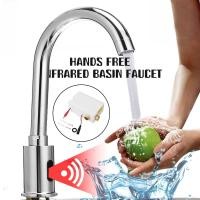 ราคา อินฟราเรด เซนเซอร์ อ่างล้างหน้าก๊อกน้ำ Touchless อัตโนมัติสัมผัสฟรีประหยัดน้ำ เซนเซอร์ Deck Mount Sense ก๊อกน้ำ Tap (15040497632)