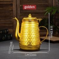 ราคา เหยือกน้ำลายไทย ใช้ในร้านอาหาร เหยือกน้ำทรงย้อนยุคเหยือกน้ำเย็นลายไทย กาน้ำชา (22510355307)