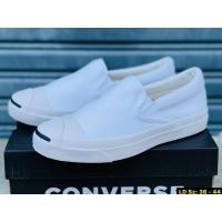 ราคา รองเท้าConveres JACK PURCELL RET SLIP ON WHITE SIZE 36 44 รองเท้าผ้าใบคอนเวิส รองเท้าผ้าใบผู้ชายหญิง รองเท้าใส่เที่ยว แบบสวม ใส่สบาย ทรงสวย พร้อมส่ง (14234588985)