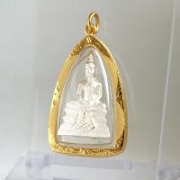 ราคา หลวงพ่อโสธรกรมตำรวจ 80 ปี หลวงพ่อพุทธโสธร ชุบเงินเลี่ยมกรอบทองไมครอน ชุบทอง 24K 3 2x5 3 ซม TK 615a (10456646254)