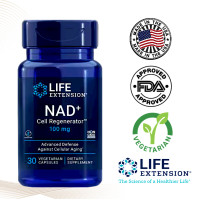ราคา ไลฟ์ เอ็กซ์เทนชัน NAD เซลล์ รีเจนเนอเรเตอร์ 100 มก นิโคตินาไมด์ ริโบไซด์ 30 แคปซูลสำหรับผู้ทานมังสวิรัติ สนับสนุนภูมิคุ้มกันและเสริมสุขภาพเซลล์ (24901330854)