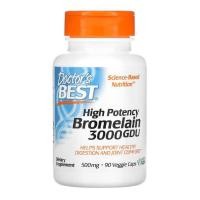 ราคา Doctors Best High Potency Bromelain 3000 GDU 500 mg 90 Veggie Caps (20800545386)
