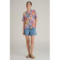 ราคา Mc jeans เสื้อเชิ้ตผู้หญิง เสื้อฮาวายแขนสั้น สีชมพู MWSZ264 (23812178028)