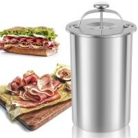 ราคา NOTY 1 PCS Meat Press Cooker Multifunctional Round Shape Homemade Meat Press Marker Machine Silver 304 Stainless Steel Ham Press Maker (22603046677)