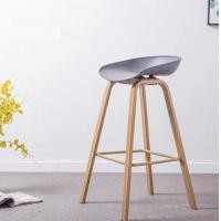 ราคา HT เก้าอี้บาร์ ขาเหล็กลายไม้ มีที่พักเท้า สูง 85 cm สำหรับร้านกาแฟ บาร์ คาเฟ่ หรือแต่งบ้าน โต๊ะกินข้าว ขนาด 45x54x85 cm เก้าอี้บาร์สูง แข็งแรงจาก (24269657263)