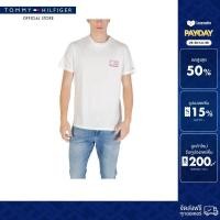 ราคา Tommy Hilfiger เสื้อยืด ผู้ชาย รุ่น DM0DM21577 YBL สีขาว ทรง Slim (24583327568)