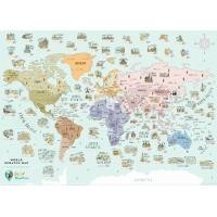 ราคา Good Weather Scratch Map แผนที่โลกแบบขูดได้ (784822721)