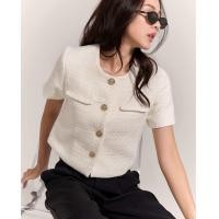 ราคา LOT 2 SEIRIE TWEED BUTTON FRONT JACKET (22575380790)