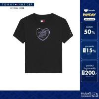 ราคา Tommy Hilfiger เสื้อยืด ผู้หญิง รุ่น DW0DW21390 BDS สีดำ ทรง Slim (24583613023)