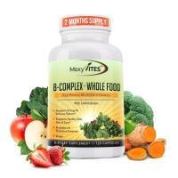 ราคา วิตามินบีรวม วิตามิน B รวม MoxyVites Vitamin B Complex B Vitamins Whole Food Supplement B12 Methylcobalamin B1 B2 B3 B5 B6 B7 B9 for Stress Energy and Immune Support Vegan 120 Capsules (21026907121)
