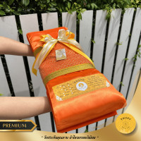 ราคา ไตรครองคู่7ชิ้น ไตรอาศัย ฟรีมีดโกนตราขนนก เนื้อผ้าโทเร มัสลิน เกรดพรีเมียม ขนาด 1 92 0 เมตร สีพระราชนิยม สีทอง (21748602503)