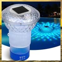 ราคา HARB Solar Powered Chlorine Floater with Colorful Lights Pool Chlorine Dispenser for 1 Inch 3 Inch Floating Pool Decor (24835328740)