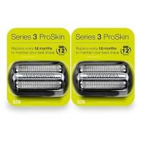 ราคา 2Pack 32B Series 3 Electric Shaver Replacement Head Accessories for Braun S3 Foil Cutter Razor Heads Applicable for Braun S3 3040s 3010s 310s 3000s 3050cc 3080s 390cc Etc (24069712009)