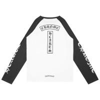 ราคา Chrome Hearts Color Block Raglan Sleeves Mens and Womens Cotton Long Sleeve T T shirt Guangzhou (22603448826)