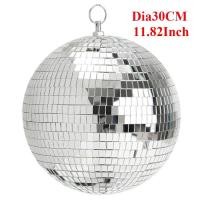 ราคา WGBxfc8 12Inch Disco Light Mirror Ball Motor LED Pinspot Lamp Rotating Glass Mirror Ball Disco Ball For DJ Stage Nightclub Party Decor (24296548769)