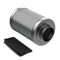 ราคา กรองคาร์บอน กรองกำจัดกลิ่น 6 นิ้ว carbon filter กรองกลิ่นภายในห้องปลูกต้นไม้ (19643447888)