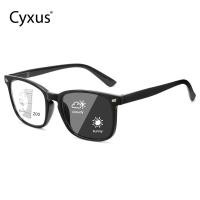 ราคา Cyxus แว่นตาสายตายาว ผู้ชาย ผู้หญิง แว่นตา อ่าน หนังสือ แว่นสายตา เปลี่ยนสี แว่นตากันแดด uv แว่นสายตายาว150auto Progressive multifocal reading glasses 2040 1 0 3 5 (24687345640)