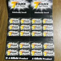 ราคา Gillette Gillette Black 7 Point Manual Safety Razor Blade Men 39s Double sided Blade 100 Pieces Paper Card (22920725100)