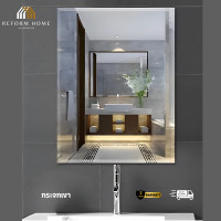 ราคา กระจกเงา กระจกเงาเรียบ กระจกแต่งตัว กระจกแต่งหน้า กระจกไร้ขอบ กระจก 80x60 กระจกบานใหญ่ กระจกติดผนัง กระจกคุณภาพ (12449726537)