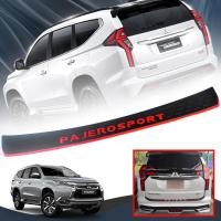 ราคา กันรอยท้าย ชายบันไดหลัง รุ่น มิตซูบิชิ ปาเจโร่ MITSUBISHI PAJERO SPORT ปี 2020 2021 สีดำด้าน แต่งขีดแดง โลโก้แดง 1 ชิ้น (11276198278)