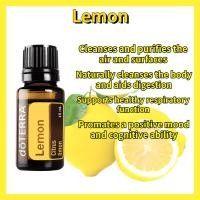 ราคา จัดส่งด่วน doTERRA น้ำมันหอมระเหยบริสุทธิ์ น้ำมันหอมระเหยมะนาว 15ML สนับสนุนการลดพิษและทำความสะอาดร่างกาย ความงามแ (24789356204)