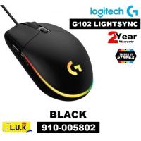 ราคา MOUSE เมาส์ LOGITECH G102 LIGHTSYNC RGB GAMING MOUSE มี 2 สี สีดำ สีขาว ประกัน 2 ปี (4158658397)