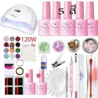 ราคา Sale พิเศษสุดๆ ชุดทำเล็บเจลเครื่องอบ 120 W 48W 36W ชุดทำเล็บเจลราคาประหยัด (8289812782)