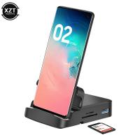ราคา 8 In 1 Type C HUB Docking Station ขาตั้งศัพท์สำหรับ Samsung Dex Pad Station USB C To HDMI Compatible Dock Power Charger Adapter (21208368070)