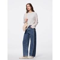 ราคา GU ของแท้ กางเกงยีนส์ทรง Barrel พร้อมส่ง GU Barrel leg jeans (24431916539)